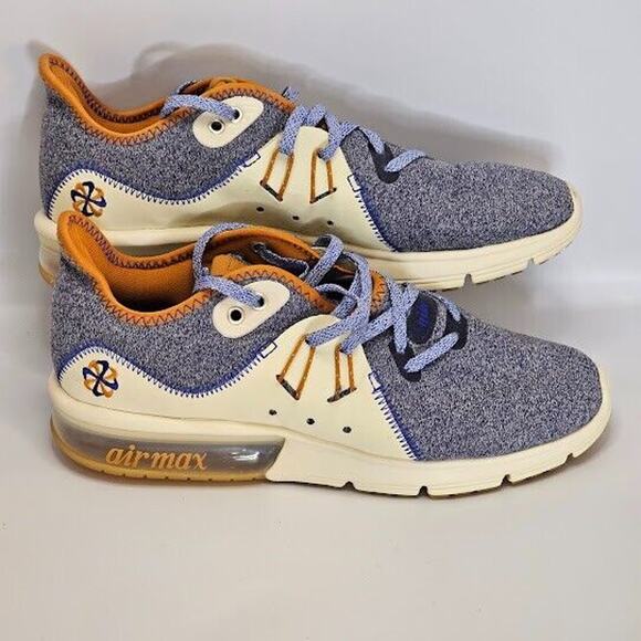 Mens Nike Air Max Sequent 3 Running Shoe Sz 6 AR0259-400 Easy Slip-On - Picture 3 of 9